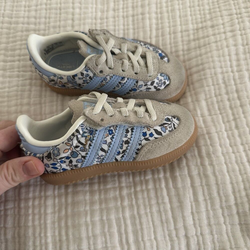 Liberty London X Adidas Floral Samba OG Blue Toddler US 6